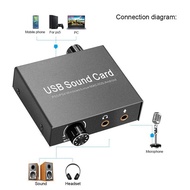 USB-C การ์ดเสียงภายนอก3.5mm ไมโครโฟนอะแดปเตอร์เสียงซาวด์การ์ดสำหรับพีซีแล็ปท็อป PS4ชุดหูฟัง USB เสียงเบส 44.1Khz 48Khz 16 bit External Audio USB Sound Card Converter with 3.5mm Type C Headphone Microphone For PC/MAC/IO