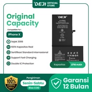 DEJI Baterai iPhone X Li-ion 2716mAh 4.35V Original Capacity iPhone Battery