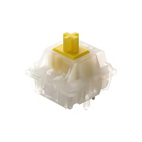 Gateron Milky Yellow Pro Switch 5pin Original Factory Lubrication Linear Feel Red Switch 50gf For Me