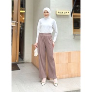 PLISKET PANTIES PLAIN PLISKET LONG PANTS HYGET CULLOTES OFFICE WORK KLD CASUAL Seluar Perempuan Selu