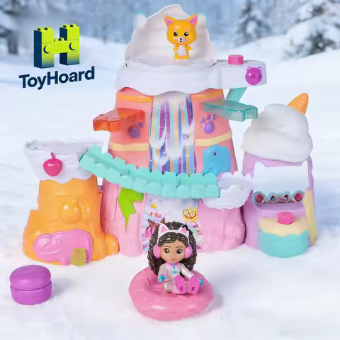 Gabby’s Dollhouse Anime Figures Sweet Treat Mountain Set Girls' Pretend Play Toys Interactable Authe