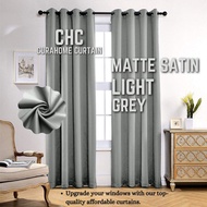 Matte satin #20 Semi-Blackout Curtain langsir Murah Bilik langsir Tingkap langsir Sliding Door Langsir Hook Langsir Ring