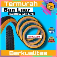 ban luar sepeda ukuran 16 x 1.75 ban luar berkualitas merek swallow ban luar sepeda mini sepeda BMX sepeda lipat ban dalam ukuran 16 dalam sepeda