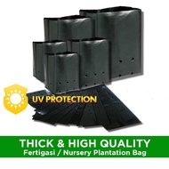 🔥🔥BIG SALES🔥🔥 [1Pcs] UV Protection Poly Bag/Nursery Plantation Plastic/Polibag Fertigasi/Plastik Semaian Benih Seed