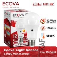 CAHAYA ECOVA LED LIGHT SENSOR LAMP 12 WATT 12 W 12WATT WHITE