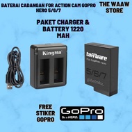 Dual Charger Gopro Hero 5 Hero 6 Hero 7+USB Cable And Battery Gopro Hero 5