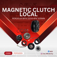 MAGNETIC PULLEY CLUTCH SET PERODUA MYVI 2018 (3rd GENERATION) 1.5 4PK (PULLY/PULLEY SIZE 105MM)