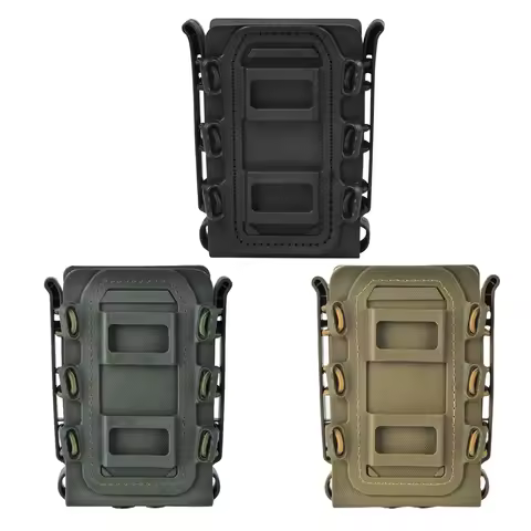 NEW Tactical Magazine Pouch Molle for Ar15 M4 5.56 7.62 9mm Scorpion Fast Mag Quick Release Mag TPR 