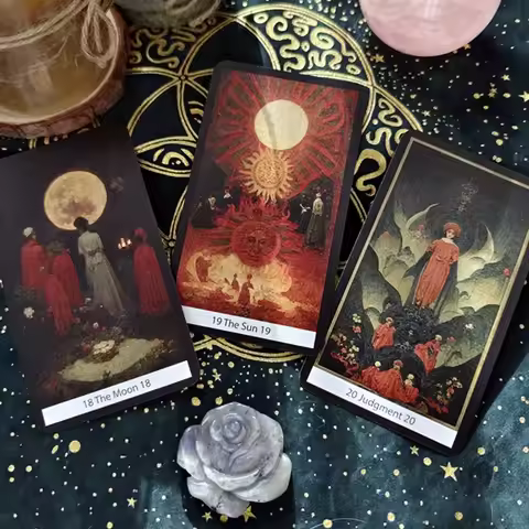 78 Pcs Soulless Tarot Dark Intuition Cards 12*7cm