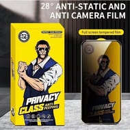 GORILLA PRIVACY Oppo A74 A79 A95 A98 F9 FIND X5 LITE Full Cover Clear Tempered Glass