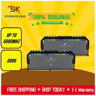 CORSAIR Dominator Platinum RGB DDR5 AMD EXPO 32GB(16x2) /64GB(32x2) DIMM 6000Mhz/5600Mhz/5200Mhz Des