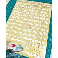 Polyflex AZ 204 Alphabet Letter Cutting Screen Printing Letters + Decoration Can be used for webbing