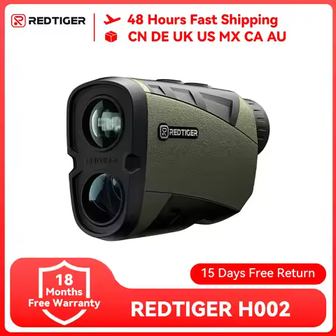 REDTIGER H002 Range Finder for Hunting, 1600 Yards Laser Rangefinder, 7X Magnification, Accurate on 
