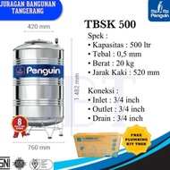 PROMO Toren / Tangki Air Penguin Stainless 500 Liter - TBSK 500