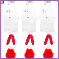 3 Sets Empty Bottles for Drinks Gingerbread Man Juices Christmas Party Supplies with Caps Drinking J