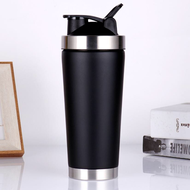 Bình Lắc Shaker Inox Bình Đựng Nước Tập Gym Du Lịch – Kèm Bóng Lò Xo Lắc