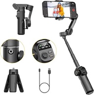 AOCHUAN Gimbal Stabilizer for iPhone, 3-Axis iPhone Gimbal Built in 7.8' Extension Rod, Portable Gim