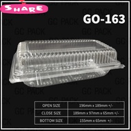 GO-163 OPS Plastic Tray with Lock (BULK 50pcs±)Bakery Roti Sosej Hot Dog Tray / BENXON OPS 163 / SW 