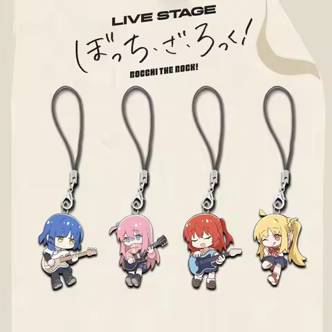 Anime Bocchi The Rock Gotoh Hitori Ijichi Nijika Yamada Ryo Kita Ikuyo Cosplay Key Chain Acrylic Pho