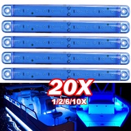 12-24V 12LED Side Marker Indicator Light, Front and Rear LED Indicator Turn Signal Light for Car Tru