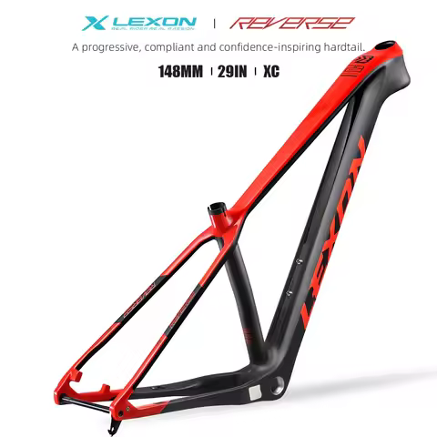 Lexon Full Carbon Frame BSA BB68 Bicycle Hardtail Frameset MTB 29er Mountain Disc Brake Bike Parts C