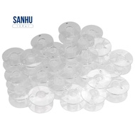 25 Clear Plastic Sewing Machine Bobbins Fits Singer Brother Janome Toyota