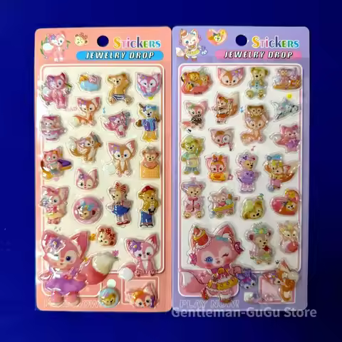New Cartoon 3D Embossed Stereo Fun Stickers Children's DIY Cartoon Decorative Creative Duffy LinaBel