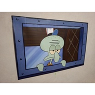 Squidward WALL DECORATION UK A2/A3 Wall Decoration A3 Frame