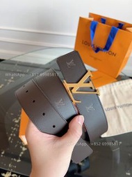 👏LV Initiales Blason 40mm雙面皮帶 M8841U 棕色+黑色 全實拍📸100%全新🆕 Louis Vuitton 連原裝盒,禮品袋全套 Belt 皮帶 禮物 送禮 免運費 包郵
