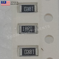 10PCS Taiwan-Grade 18R ±1%, 1206 SMD Resistor (18R0)