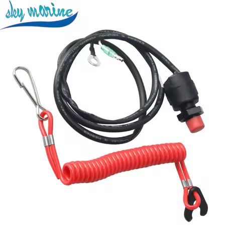 6E9-82575-00/01/02/03/04 65W-82575-00/01 63V-82575 Kill Stop Switch & Safety Tether Lanyard for Yama