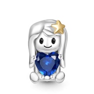 Gnoce Virgo Constellation Embraces Heart Gem Charm