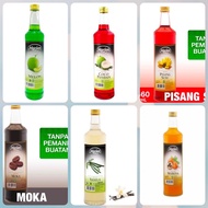 Sirup marjan cocopandan, melon, vanila,moka,markisa,stroberi,leci,lemon,termurah, terlaris