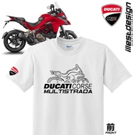 เสื้อยืดแขนสั้นคอกลมเสื้อยืด ลาย Ducati Multistrada 620 950 1000 1100 1Cotton 100%  [S-5XL]