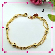 Bracelet Bangle 3 Line Gold Plated Cop 916