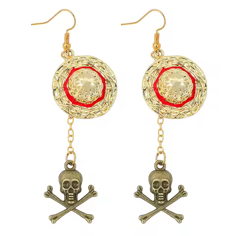 Popular Zoro Anime Earrings, Unisex Cosplay Piercing Jewelry, Fashion Long Imitation Triple Ring Ear