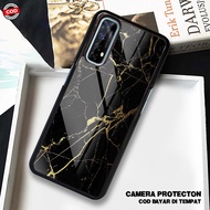 HP HS35 Case Realme 7 - 7 Pro Softcase Glass Kaca - Hardcase 2D Glossy - Protective Phone Case Lates
