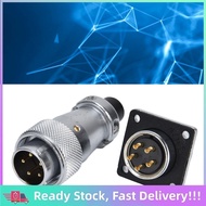 allworld-MY WS20 5 Pin Aviation Connector Metal Male Female Panel Plug for Industry