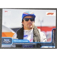 Topps Formula 1 Racing Card Topps Now F1 Fernando Alonso 046 F1 Record Most Laps Completed in F1 His