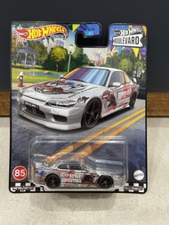 Xe mô hình đồ chơi bánh cao su Hotwheels 1:64 PREMIUM - BOULEVARD - Nissan Silvia (S15 Nismo R-Tune 