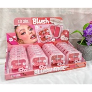 【borong】【ready stock】RM2.50/1 PCS sfr color blusher flower two color blusher