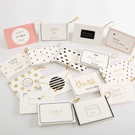 [Ready Stock] Greeting Wishes Card Happy Birthday Gift Card/Thank You Card Best Wishes With Ribbon