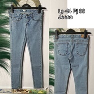 Celana Jeans Kulot Panjang Pendek // Preloved baju wanita murah