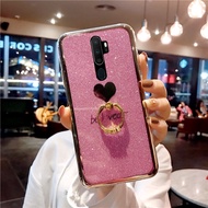 Casing OPPO A9 2020 A5 2020 New Phone Case Bling Glitter Be Loved Silicone Softcase For OPPO Reno 2F 2 Case Reno 3 10X Zoom With Ring Holder