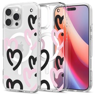 SPIGEN เคสสำหรับ รุ่น iPhone 16 [Ultra Hybrid MagFit Hearts] Dual Layer Case with Embedded Magnet fo