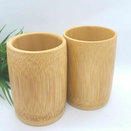 2 bamboo cups, natural bamboo coffee tea cups