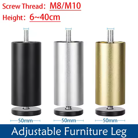 Adjustable Furniture Leg M8 M10 Aluminum Alloy Table Legs For TV Cabinet,Wardrobe,Raised Refrigerato