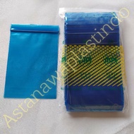 Plastic clips 8.7x13 100 pcs 8.7 x 13 cm SMPI ziplock zipper clip 13x8.7 biru