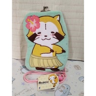 Rascal the Raccoon Aloha Theme Plush Clasp Pouch
