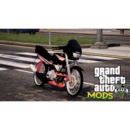 GTA V Mod Yamaha Rxz Catalyzer Hitam Oren (AddOn/FiveM Ready)